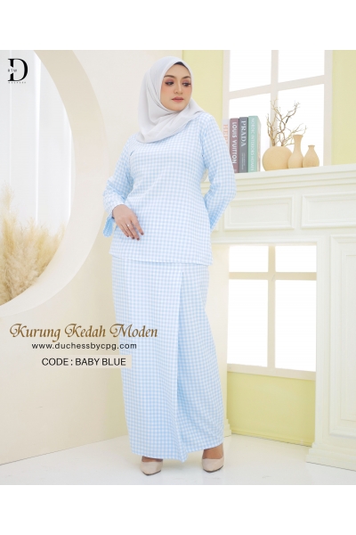 KURUNG KEDAH - BABY BLUE